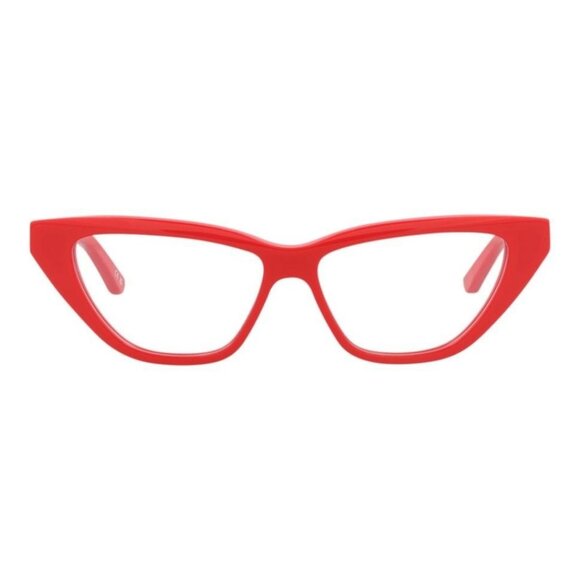 Balenciaga Womens Cat Eye Red Red Transparent Fashion Designer Eyewear - Picture 5 of 8